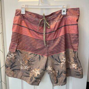 Men’s size 38 Panama Jack Floral striped swim trunks